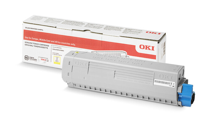 OKI - OKI 46471105 SARI TONER C823-C833-C843 - YELLOW TONER - 7,000 SAYFA